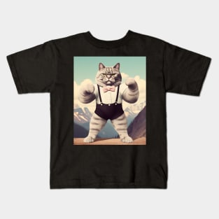 Muscle Meow: The Adorably Buff Felines - Alfie Kids T-Shirt
